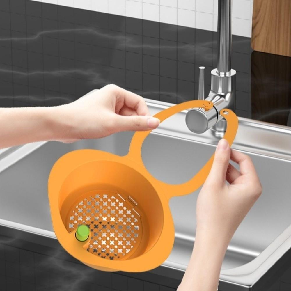 4PCS Openable Bottom Cover Sink Drain Basket Removable Kitchen Garbage Filter  Household Kitchen