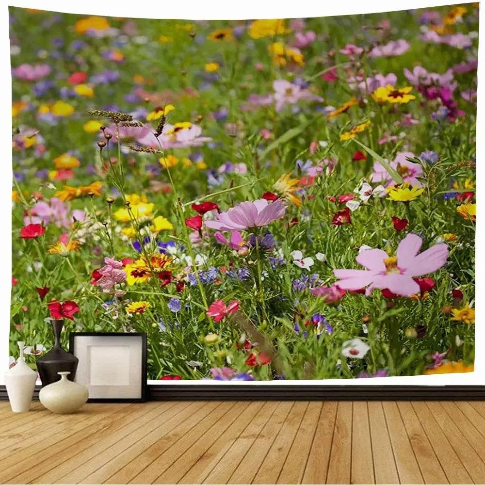 Romantic Spring Garden Tapestry Office Living Room Decoration Home Wall Tapestry