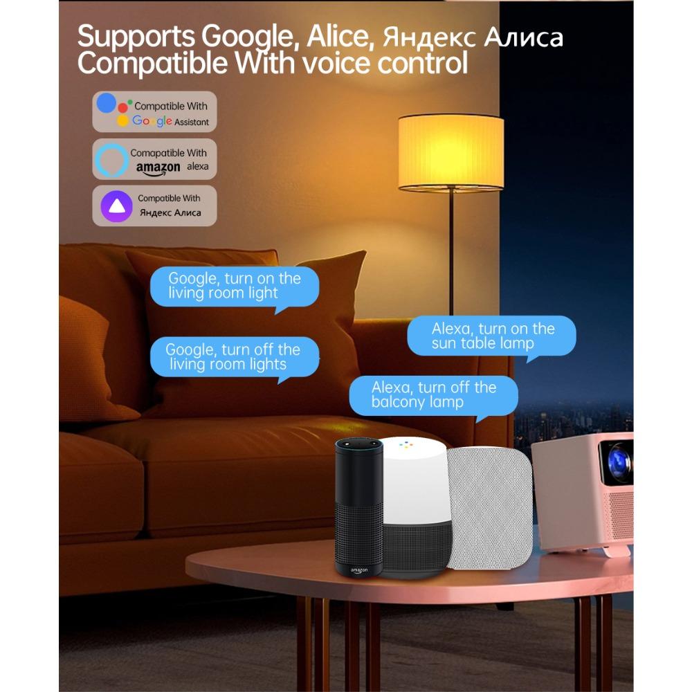 Выключатель WiFi, реле, умный выключатель, дистанционный выключатель с проводкой под напряжением/нейтралью, управление таймером через приложение, поддерживает Alaxe.