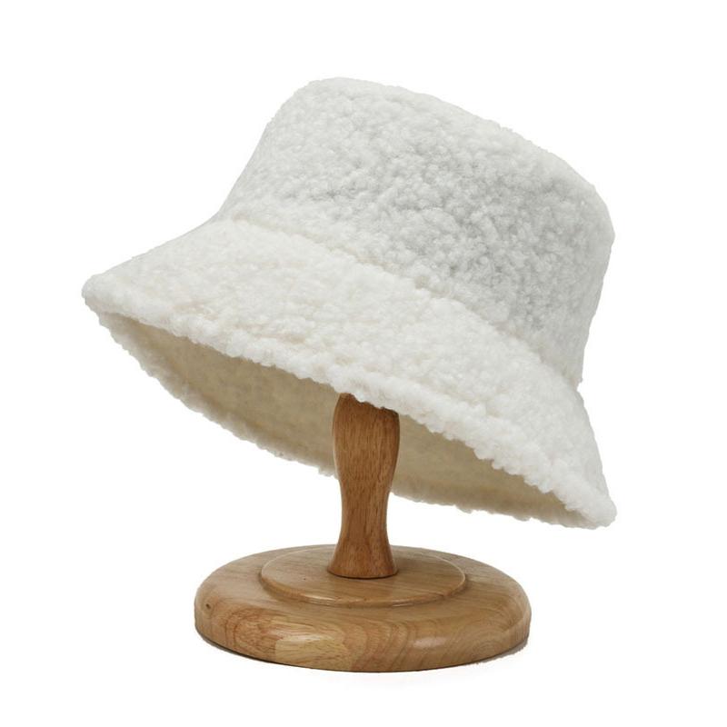 Меховая панама из искусственного меха ягненка, зимняя теплая бархатная шапка, кепки для женщин, женская панама для отдыха на природе, шляпа рыбака