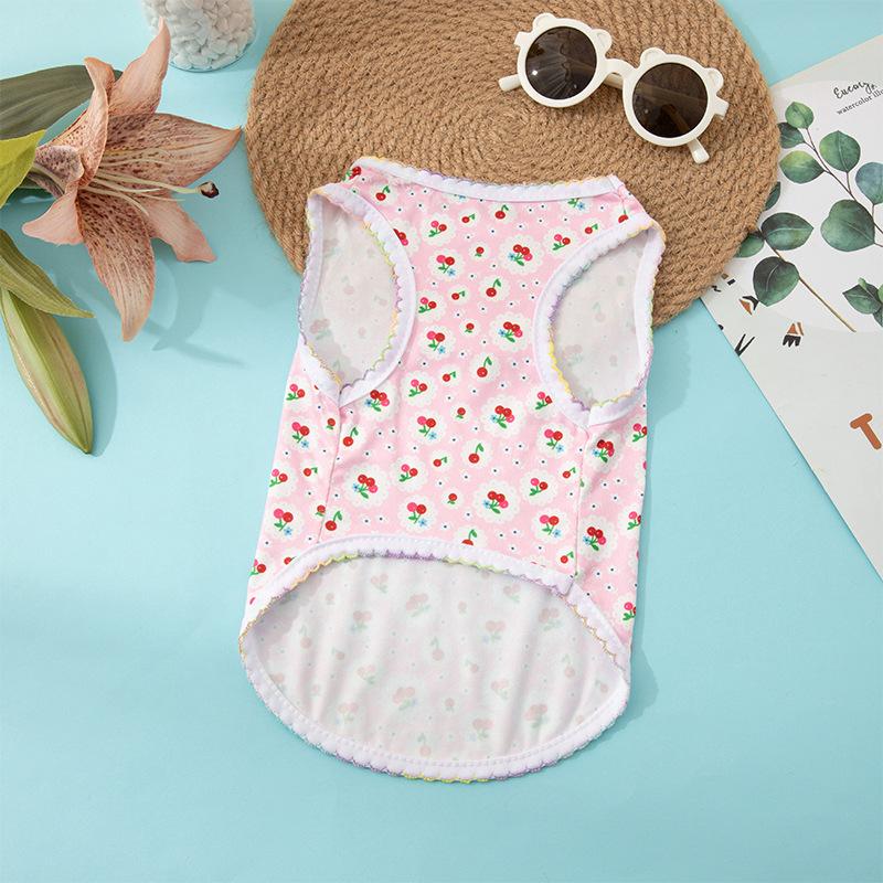 New Summer Pet Dog Kitten Vest Breathable Comfortable Cute Puppy Dog Clothes