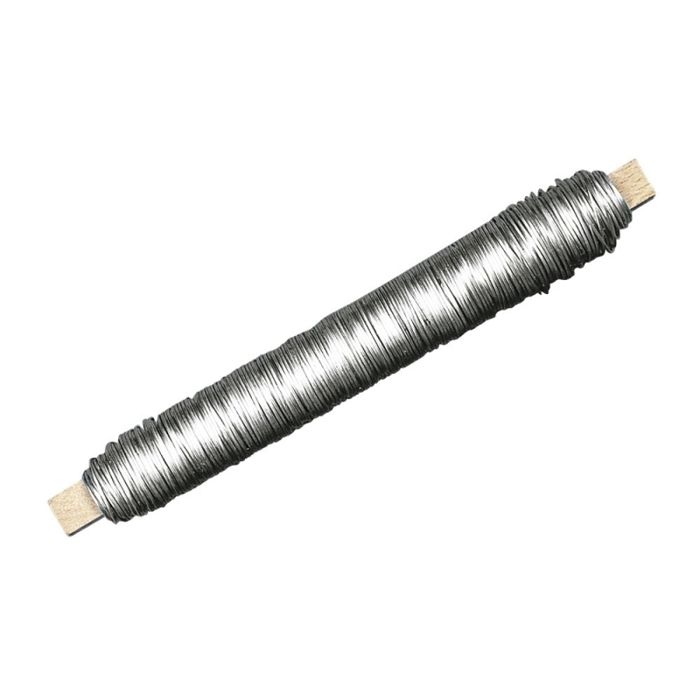 Fil à lier les fleurs - Rayher - 2403421 - 0,65 mm - Platinium - 100 g