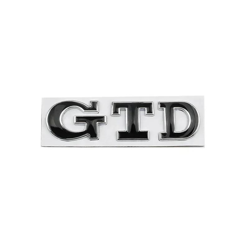AABIP1 3D Metal Letters GTD Logo Car Rear Trunk Boot Emblem Badge Sticker Decals for Volkswagen VW Golf 7 6 5 4 MK2 MK4 MK5 MK6 MK7