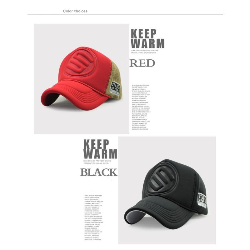 ZEXIN Осень и зима, бейсболка большого размера с высоким верхом, утолщенная и расширенная кепка-дальнобойщик, теплая повседневная кепка с большим обхватом головы, утиный язычок