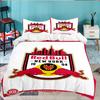 3PCS New York Bulls Crest Bedding set,Ideal for1pc Duvet Cover And 2pcs Pillowcases Perfect for Christmas gift,Ideal for Bedroom, Dormitory