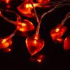 1.5M 10LED Love String Lights Valentines Day Gift Red Heart Shaped Fairy Light Garland Wedding Party Home Decorations Lamp 2024