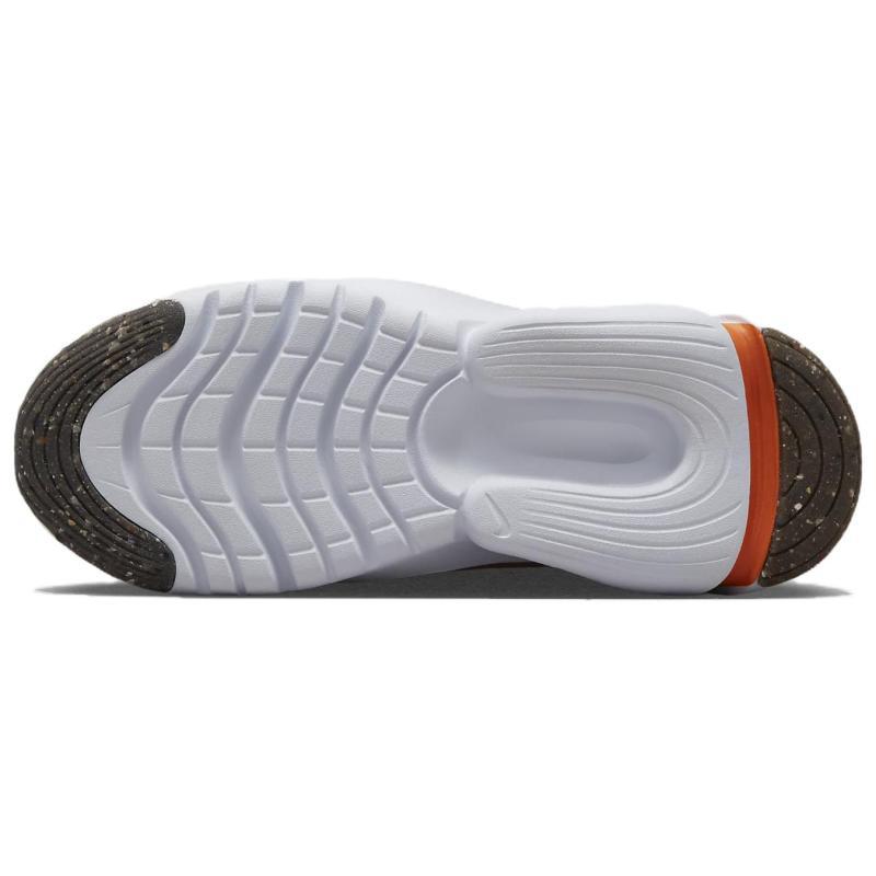 Nike Flex Plus Противоскользящая Амортизирующая Защита от Ударов Износостойкие Низкие Детские Кроссовки Арктический Оранжевый Подростковые Кроссовки FB8908-800