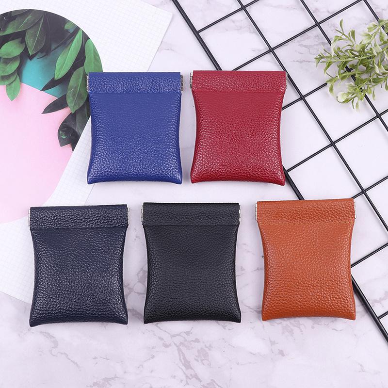 Pu Leather Coin Purse Minimalist Style Coin Change Pouch Small Storage Bag Personalized Coin Wallet