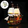 Совместимость с моделью LEGO Пиратский корабль, креативное сборочное освещение, светодиодный строительный светильник 31109, блоки для светодиодного комплекта LEGO O6U1