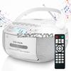 CD Cassette Player Recorder With USB/MP3 And Radios,Portable CD Tape Boombox With Remote Control,AC DC Power