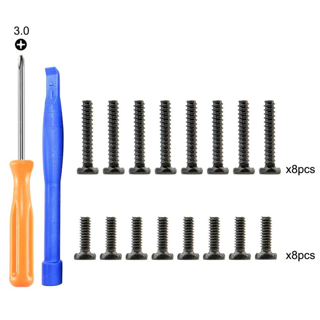 Задняя крышка корпуса игровой консоли, металлический комплект длинных и коротких винтов, замена для Steam Deck, задний корпус геймпада, набор винтов для корпуса