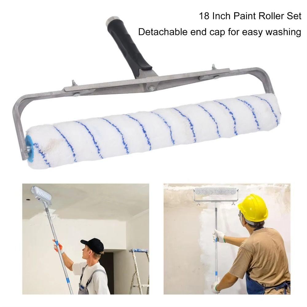 Adjustable Paint Roller Easy To Clean Painting Brush Replacements Roller Frame Wall Painting