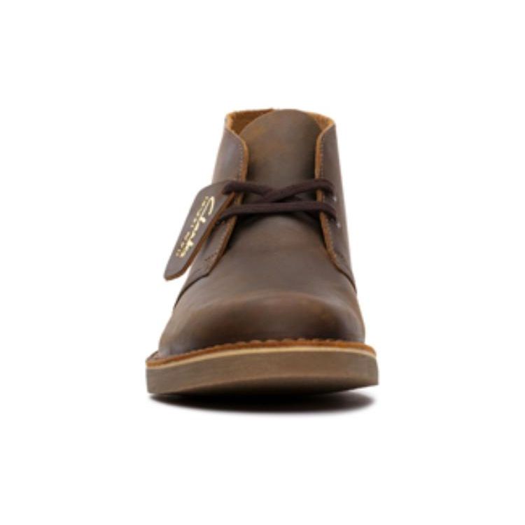Clarks Кожаные Женские ботильоны на шнуровке с круглым носком Удобные Коричневые 261667857