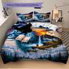 3pcs Lion Fantasy Landscape Duvet Cover Set -Includes 1 Duvet Cover and 2 Pillowcases, No Quilt Core, All-Season Home Decor  yy251111109