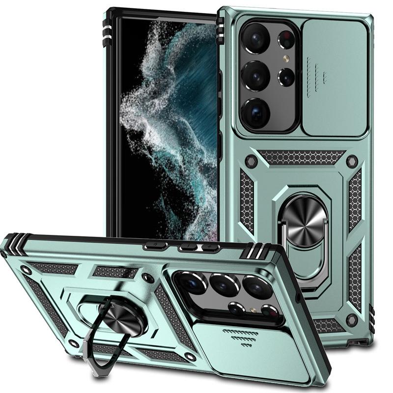 Подходит для Samsung S23 Ultra Чехол для мобильного телефона Sergeant с кольцом, с выдвижным окошком, A34 5G, два в одном, чехол с защитой от падения