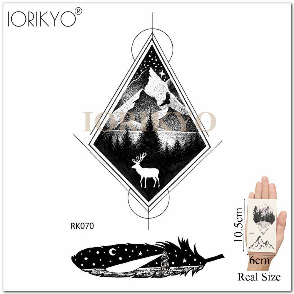 Временная геометрическая татуировка