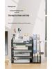 Metal Desktop File Organizer: Office Folder Storage & Bookend Rack