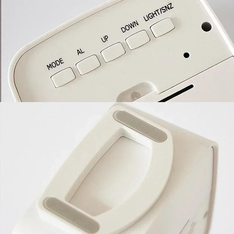 1 шт. Цифровой будильник Температура Влажность Календарь Неделя Подсветка Настольные Электронные Часы 12/24 ч Светодиодные Часы Будильник