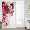Красивые розы и цветы гиацинта, оконные шторы для гостиной, роскошный декор для спальни, занавески, кухонные оконные занавески