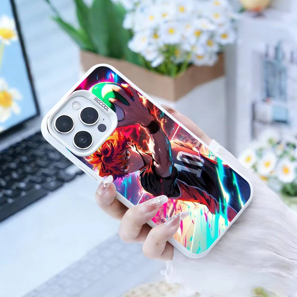 Чехол для телефона Аниме H-Haikyuu Хината Шоё Для iPhone17, 16,15,14,13,12 Pro Max белый Конфетный Матовый Ударопрочный Чехол