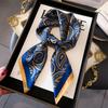 2025 New Paisley Print Small Square Scarf Simulated Silk Thin Neck Scarf Mature Style Sunscreen Headscarf For Women