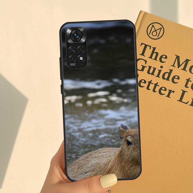 Чехол с изображением капибары для Xiaomi Redmi 10 10A 10C 9 9A 9C 9T Note 11 Pro 10 Pro 9 Pro 8 Pro 10S 11S
