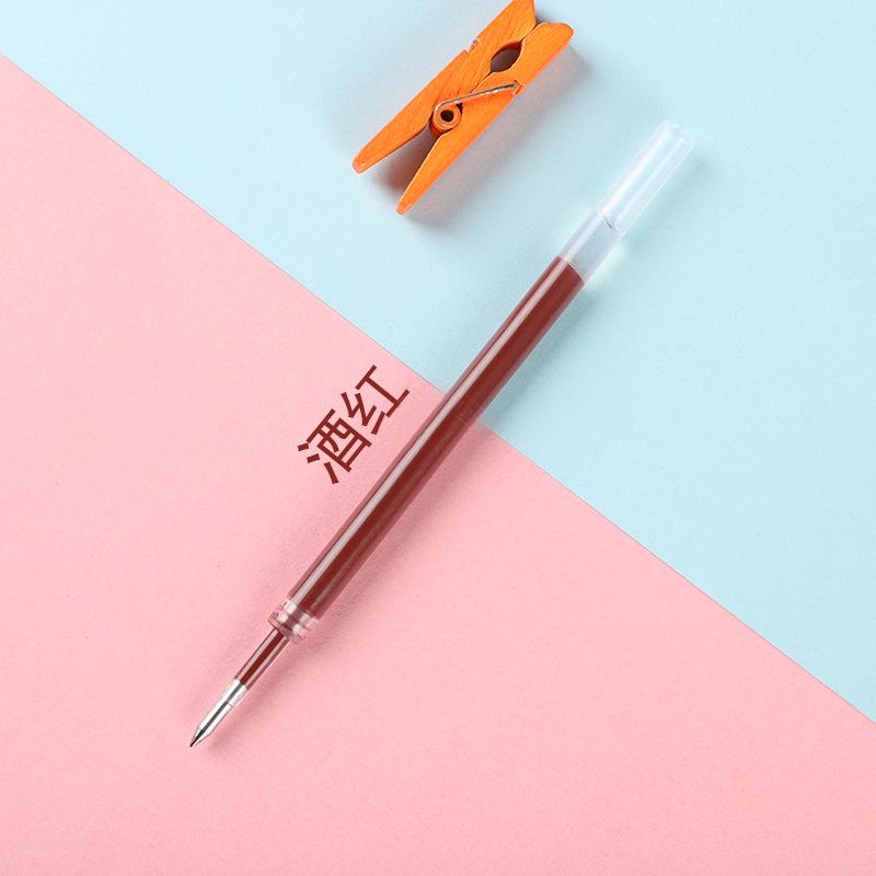 10 шт. K35 0,5 мм Гелевые чернила 10 цветов Разноцветные стержни 110 мм Длина Стержни для нажимной гелевой ручки Канцелярские принадлежности Милые ручки Чернила Назад в школу