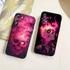 Крутой чехол для телефона с принтом черепа для Samsung S24 S25 S20 S26 S21 S22 S23 Ultra Fe Plus A05 A06 A16 A26 A36 A56