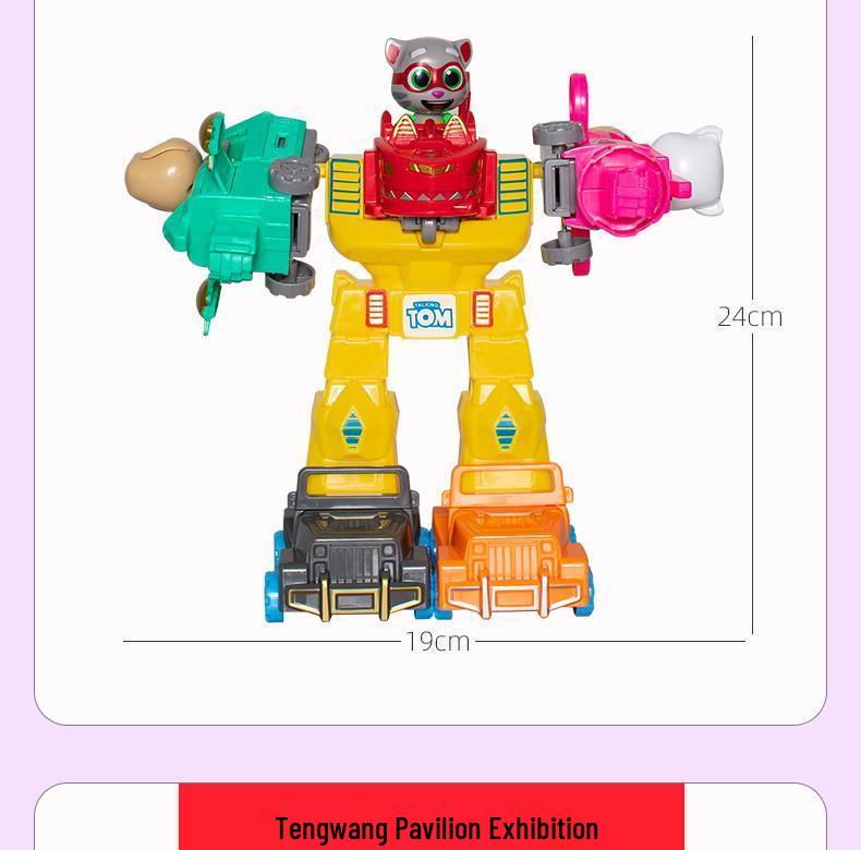 Говорящий Том Отряд Героев Трансформирующийся Робот Щенок Смотровая Башня Образовательная Игрушка