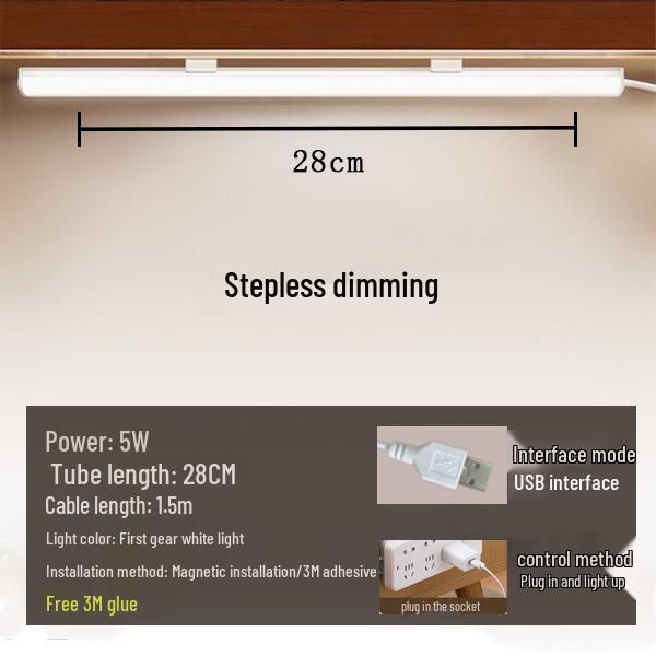 Современная минималистичная светодиодная настольная и потолочная лампа - Диммируемая, с изменяемым цветом, идеально подходит для студенческих общежитий