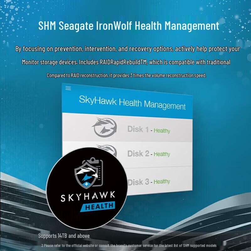 Seagate SkyHawk AI 10TB Surveillance Hard Drive