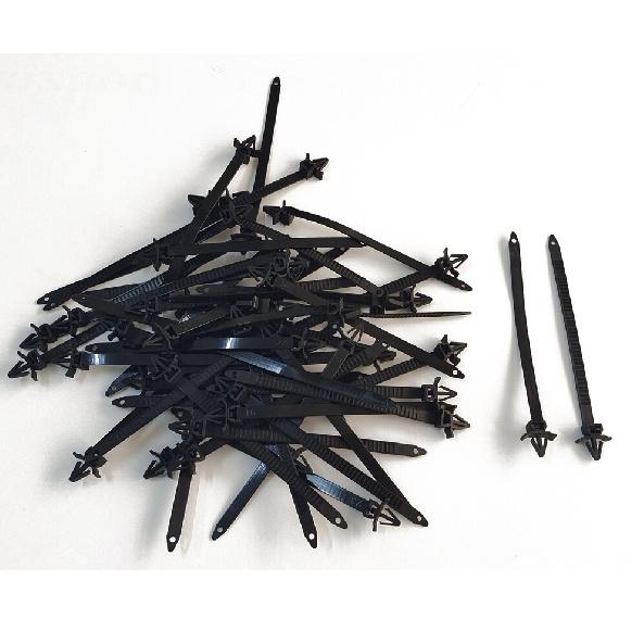 50x Car Cable Clamp Clips Ties Wire Harness Fastener Auto Accessories Universal