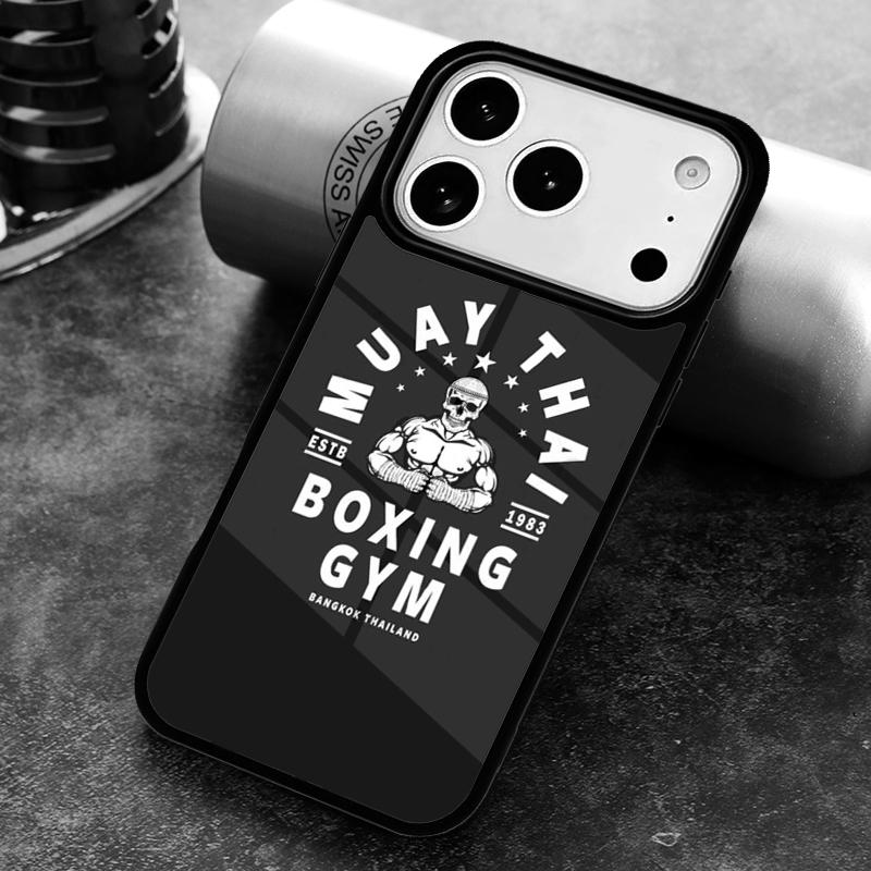 Чехол для телефона Муай Тай для iPhone 17 16 15 Pro Max Air 14 13 12 11 Plus Ударопрочный Чехол Capa