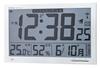 MAG Wall Radio Controlled Large Air Search Includes Environmental Guide Display Day of the Week Can Be Used As a White W-602WH Clock, Clock, Digital,