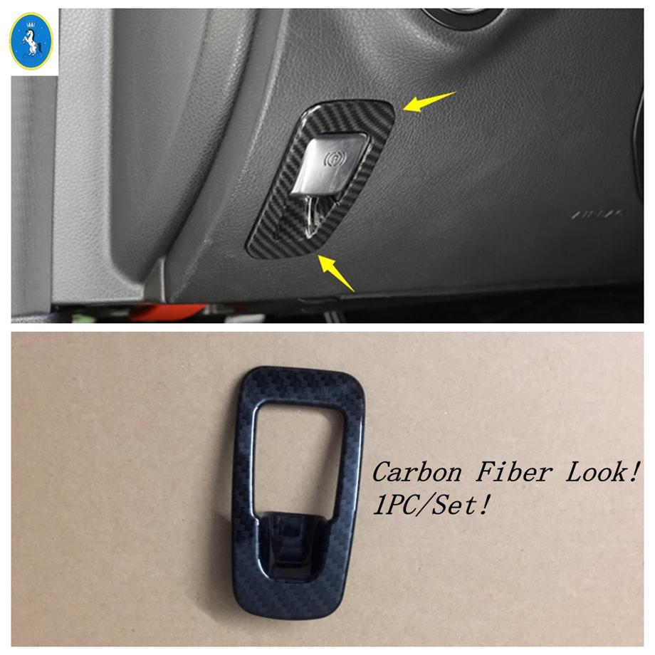 Carbon Fiber Car Lift Button / Lights Control / Water Cup Holder Cover Trim For Mercedes-Benz C CLASS W205 C200 C260 2015 -