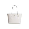 Город 33 Классическая сумка-тоут с логотипом Женская сумка-тоут Меловой-белый CV976-IMXU5
