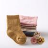 1 Pair Warm Newborn Baby Sock for Boy Girl Chic Simplicity Solid Color Kids Sock Spring Autumn Thicken Furry Cotton Baby Sock