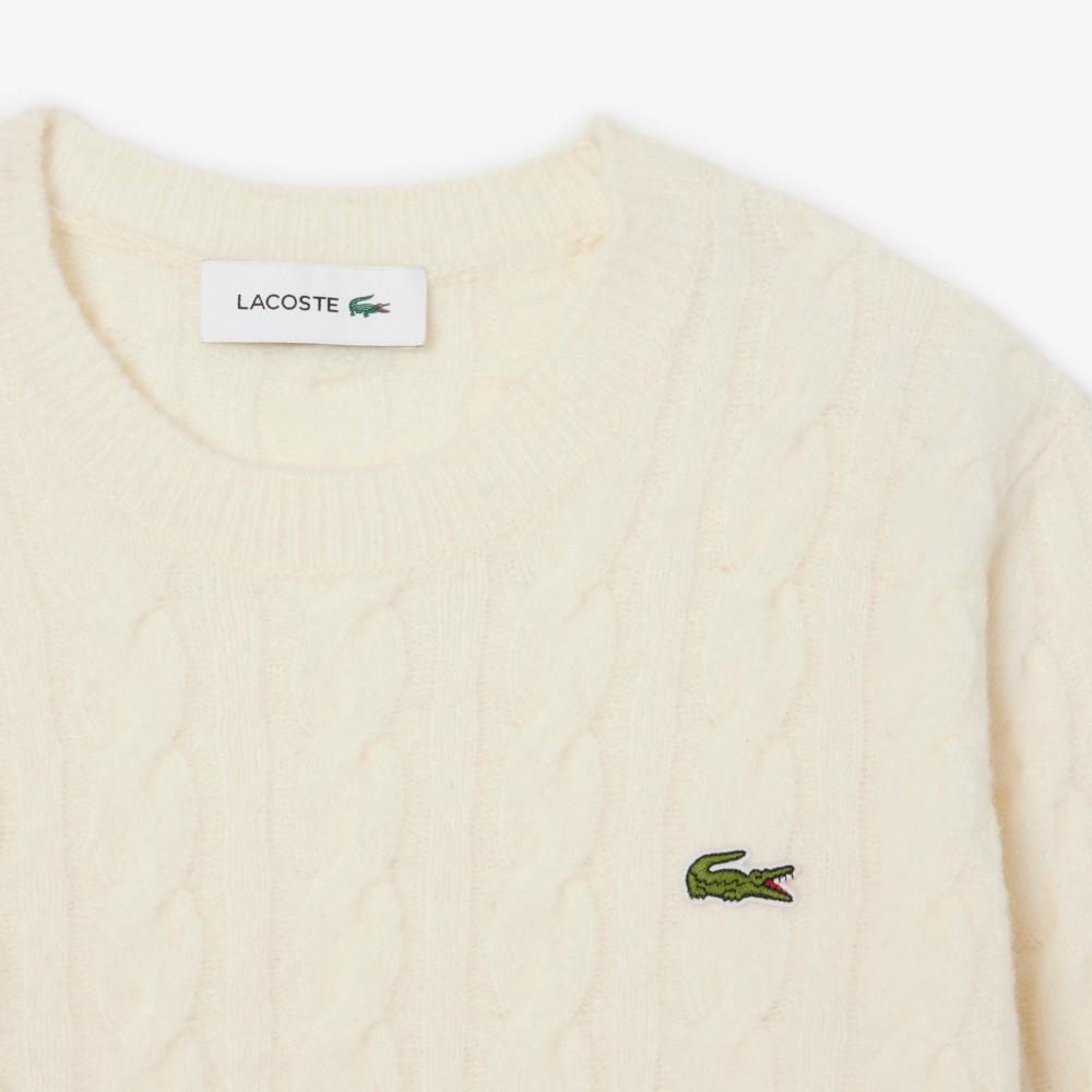 [lacoste] Women's Tipping Point Cable Sweater AF4159-55NXFJ