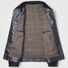 Spring and Autumn New Style Genuine Leather Jacket Men's Sheepskin Jacket Lapel Business Men's Casual Jacket Middle-aged Dad Wear