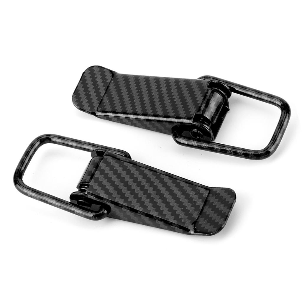 Universal Car Truck Hook Lock Clip Quick Release Black Carbon Fiber Texture