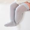 5 Pairs/set Baby Hollow Out Long Socks Breathable Mesh Cotton Princess Boneless Knee High Sock Summer Thin Newborn Socks 0-2Yrs