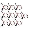 10PCS 3 Pin Servo Extension Cable Model Car Servo Driver Connection Line Brass Inner Core 500mm