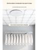 Folding Telescopic Wall-Mounted Clothes Drying Rack for Balcony or Bay Window