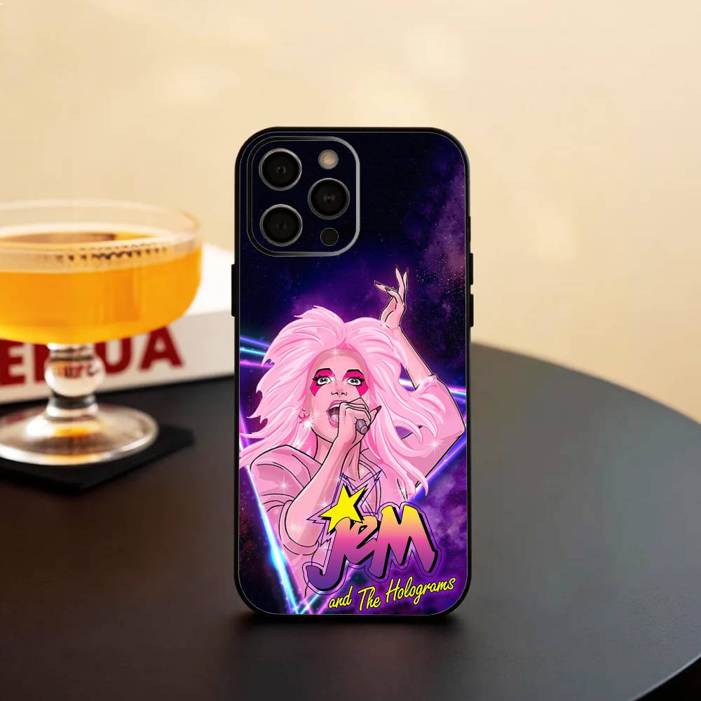Jem A-And M-Musical fantasy The Holograms Phone Case Silicone Soft For IPhone 17 16 15 14 13 12 11 X XR Plus Pro Max Plus