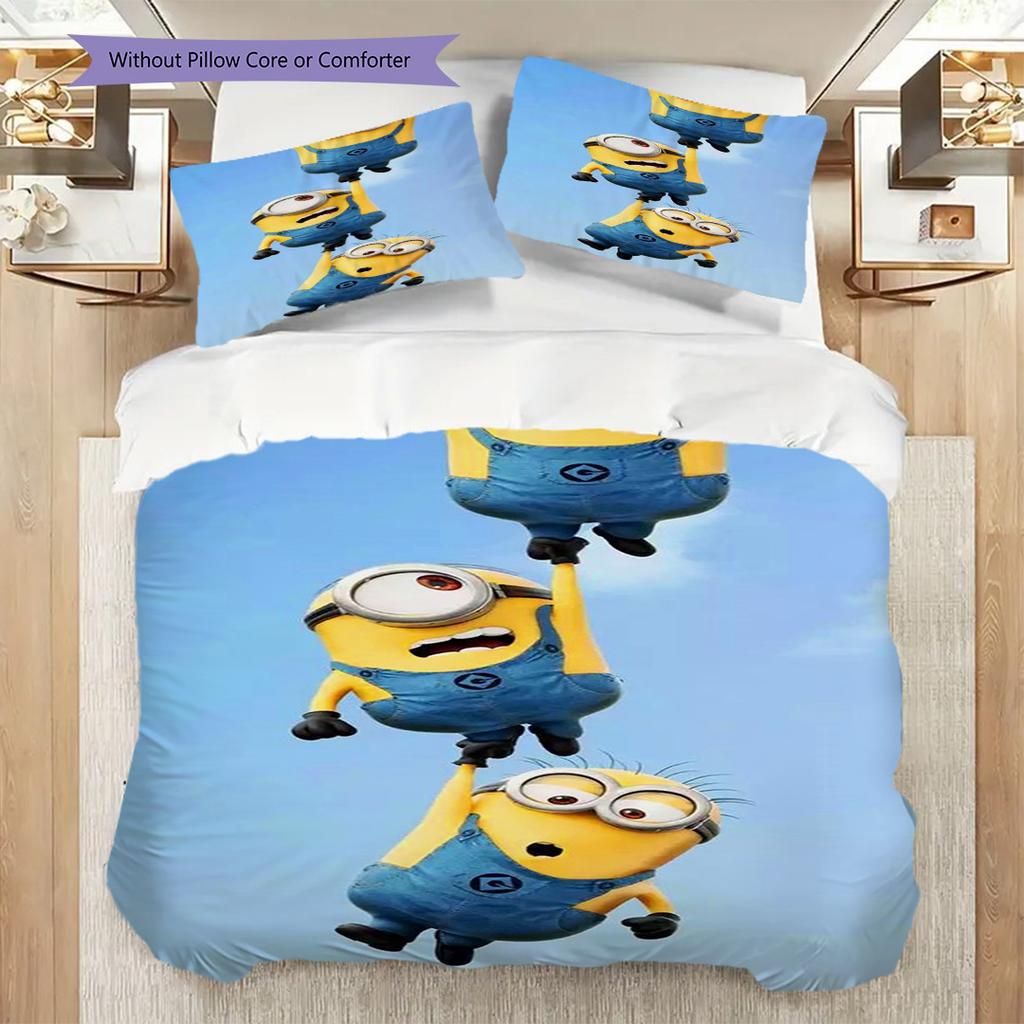 Minions Sky Adventure Bedding 1 Duvet Cover 2 Pillowcase Without Core Duvet Cover And Pillowcase Bedding Set Soft And Comfortable