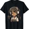 Аниме и Музыка Аниме Мерч для Черной Девушки Афро Афроамериканская Футболка