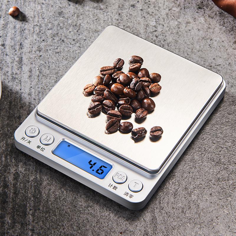 Rechargeable Electronic Kitchen Scales Kitchen Household Kitchen Food Weighing Stainless Steel High Precision Digital Scale