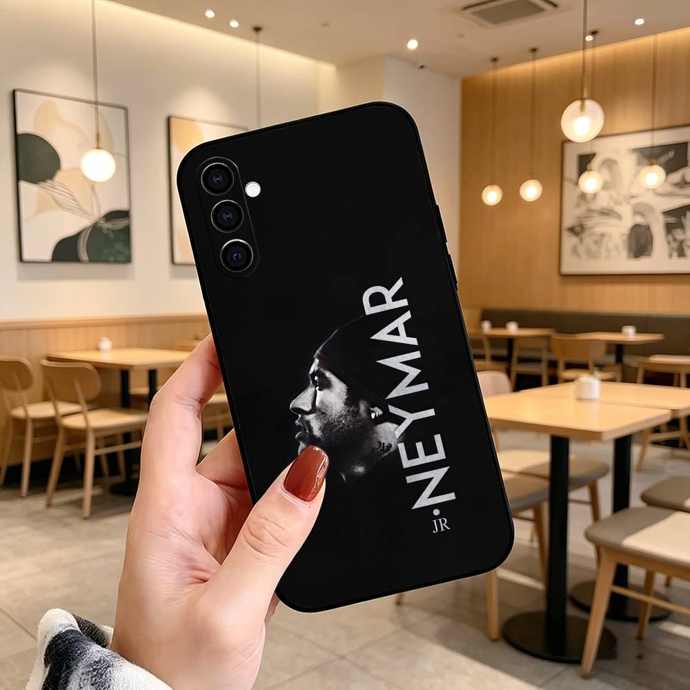 Чехол для телефона N-Neymar J-jr Футбол 10 Черный Силиконовый Мягкий Для Samsung Galaxy A73,A72,A71,A70,A53,A52,A51