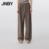 JNBY Women's 2025 Summer Loose Straight-Leg Casual Wool Pants