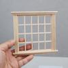 1:12 Dollhouse Square Window Frame Model Dollhouse 20 Pane Windows Dolls House Mini Furniture Accessories